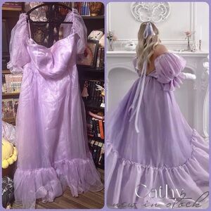 Lavender Prom Dress/Cottage Core